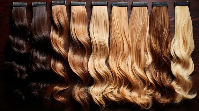 clip-in hair extensions