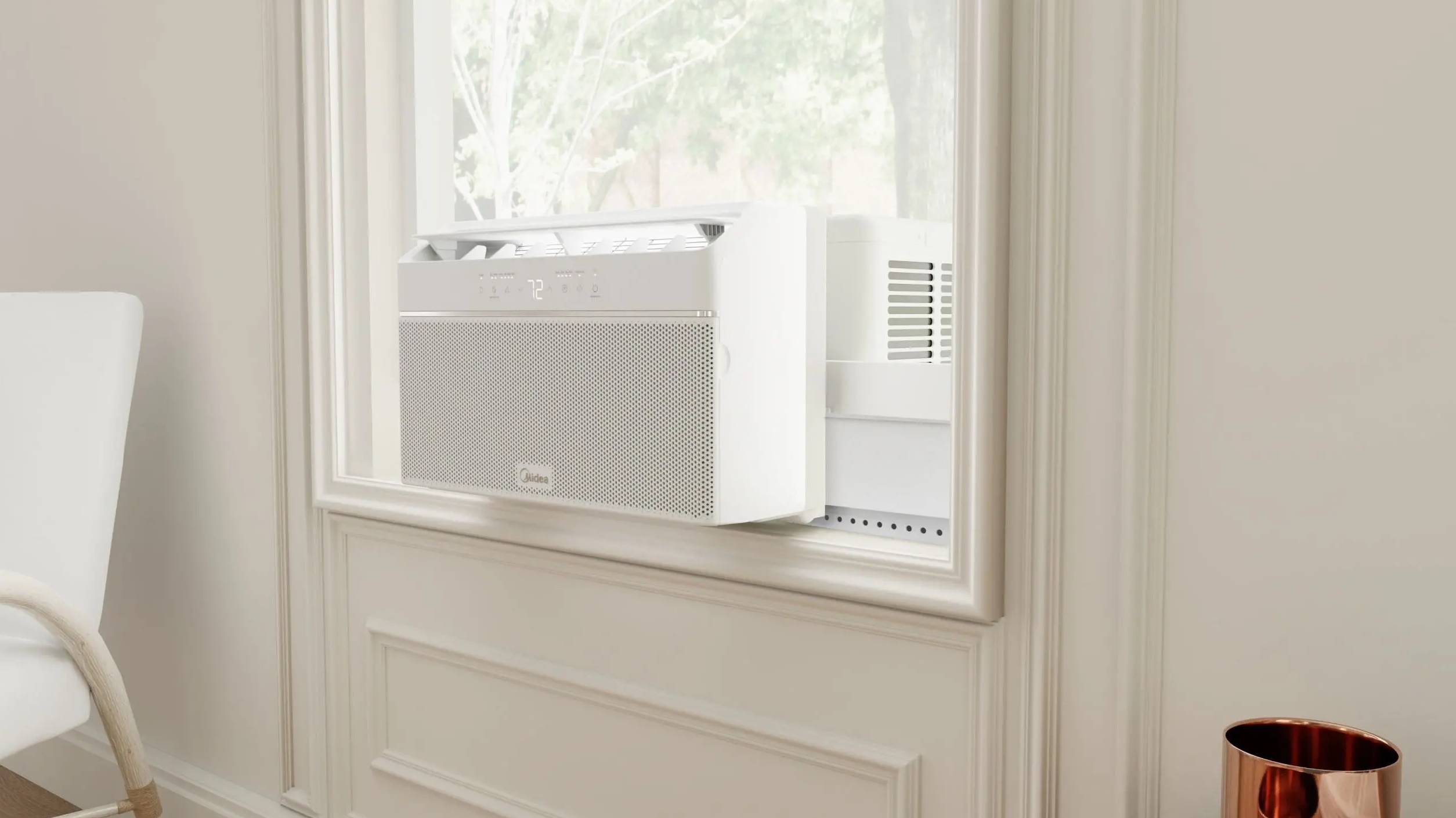 U-shaped window air conditioner